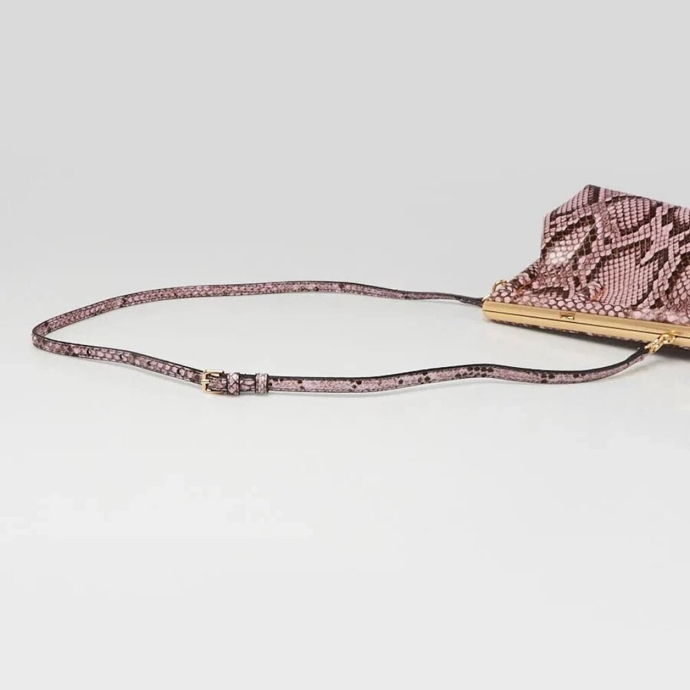 Fendi Violette/Brown Python Small First Bag 8bp129 - image 5